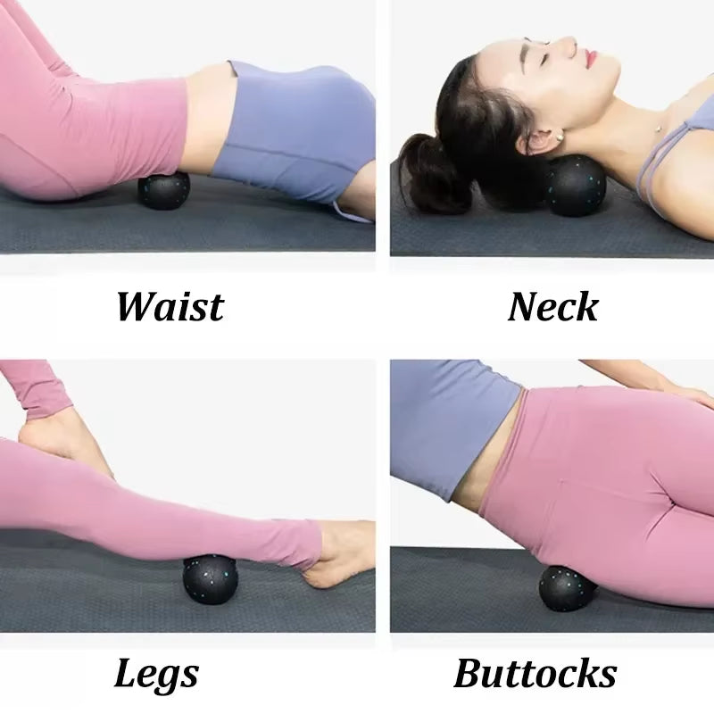 EPP 8Cm Peanut Balls Body Massage Fascia Ball High Density Muscle Relaxation Lacrosse Fitness Yoga Myofascia Ball Relieve Pain
