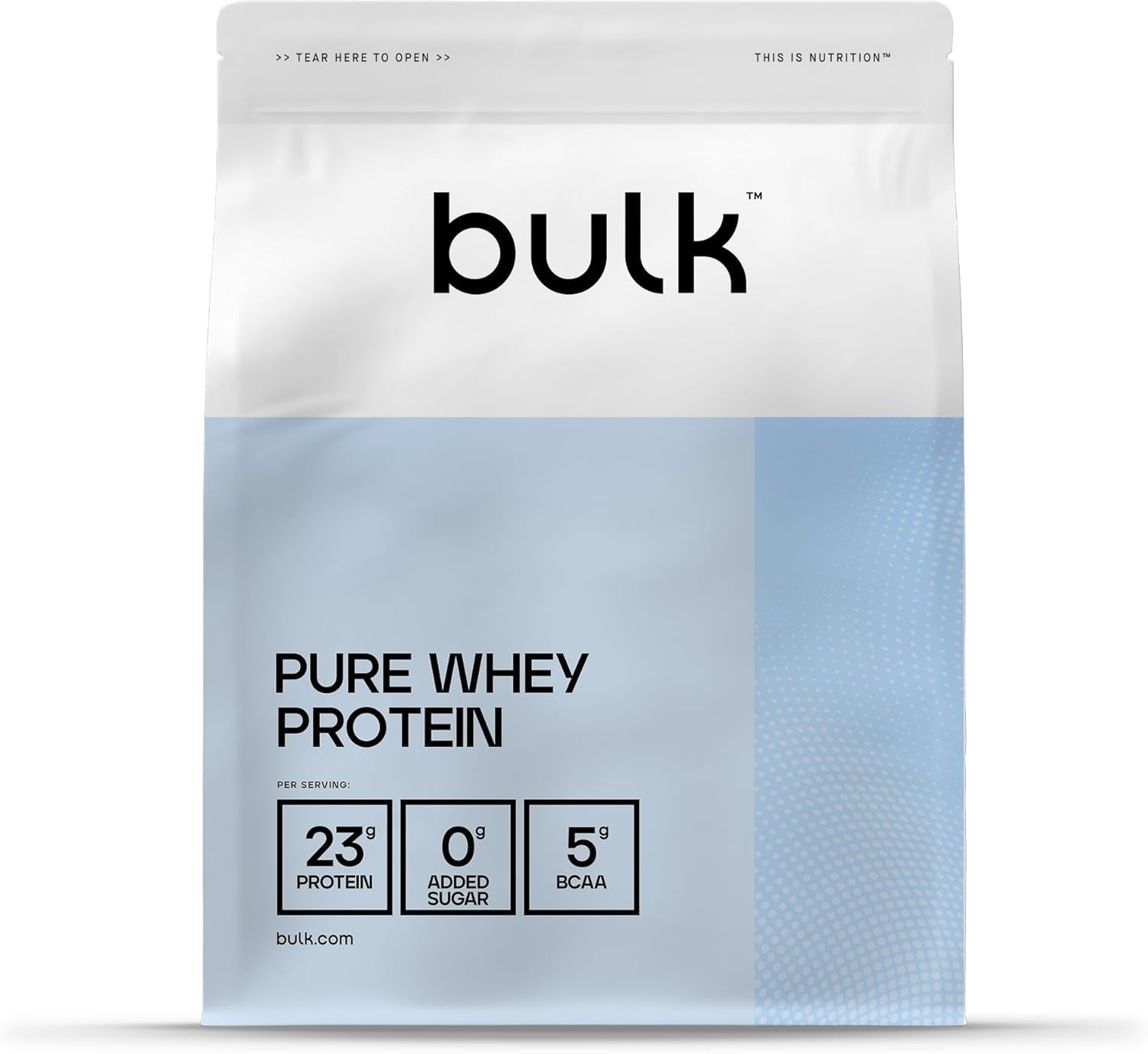 Pure Whey Protein Powder,Vanilla,23G Protein and 5G Bcaas per Scoop,Whey Concentrate Shake,Low Sugar,Supports Muscle Growth and Repair,Smooth Mixing,Vegetarian,500G