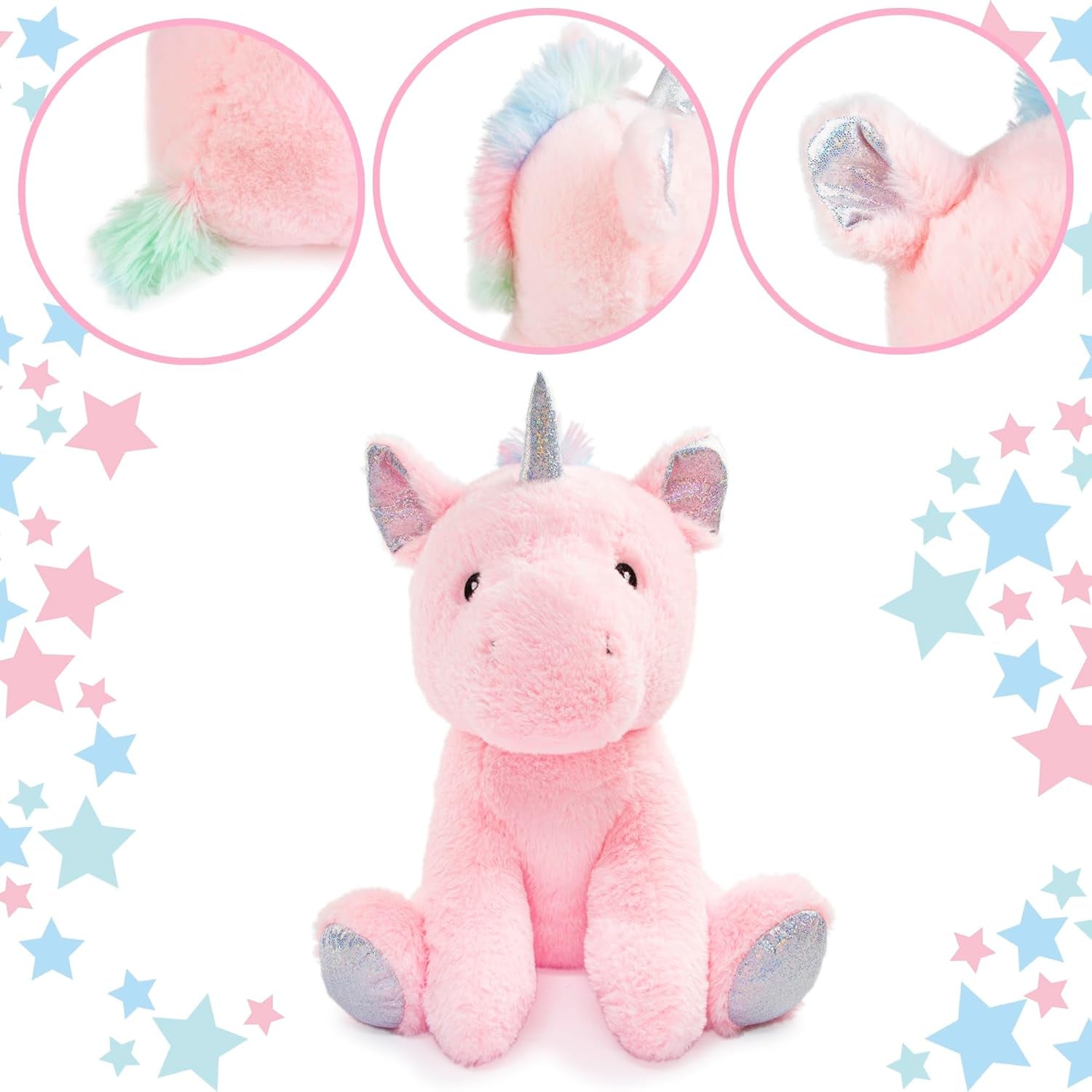 Unicorn Plush Stuffed Animal - Soft Toy for Kids - Cute Plushies - Large Unicorn Teddy - Kids Gifts