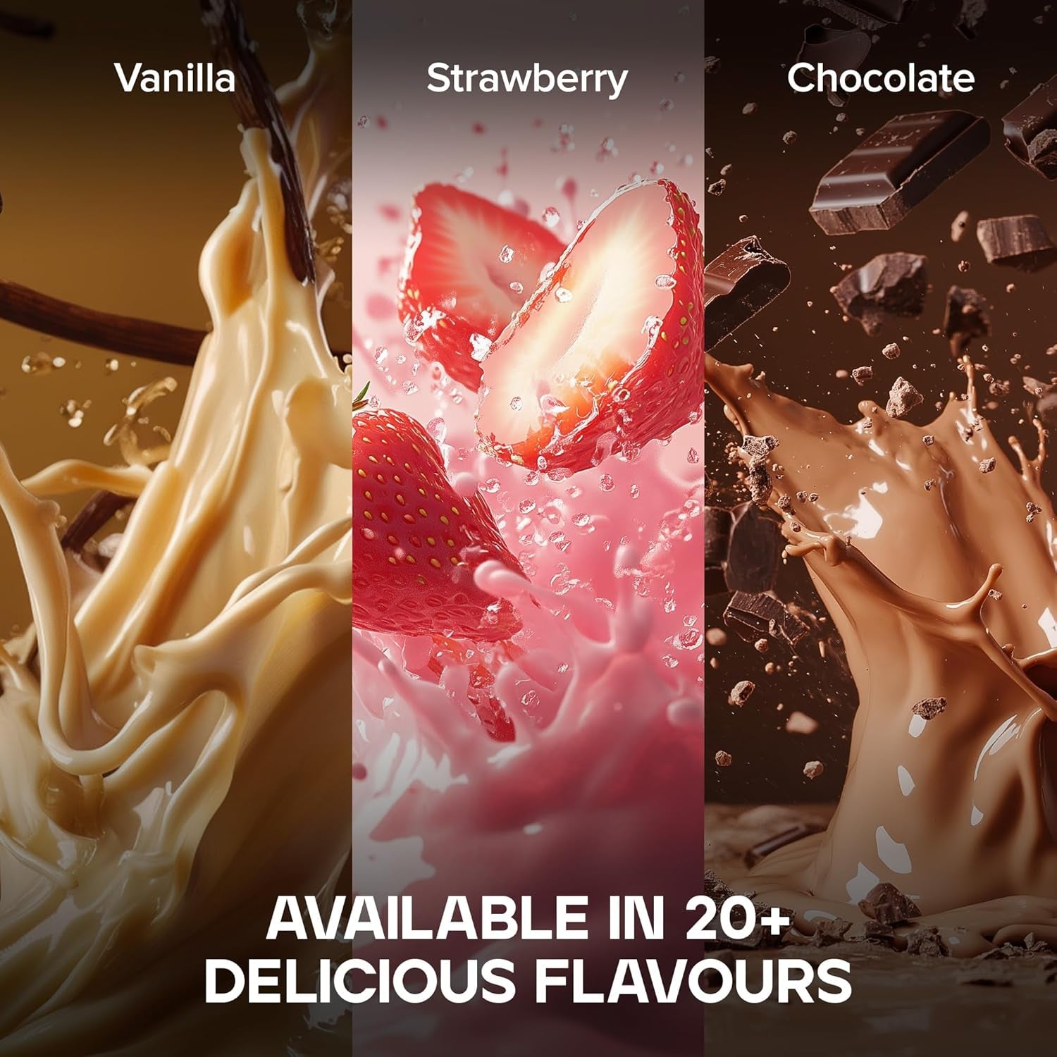 Pure Whey Protein Powder,Vanilla,23G Protein and 5G Bcaas per Scoop,Whey Concentrate Shake,Low Sugar,Supports Muscle Growth and Repair,Smooth Mixing,Vegetarian,500G