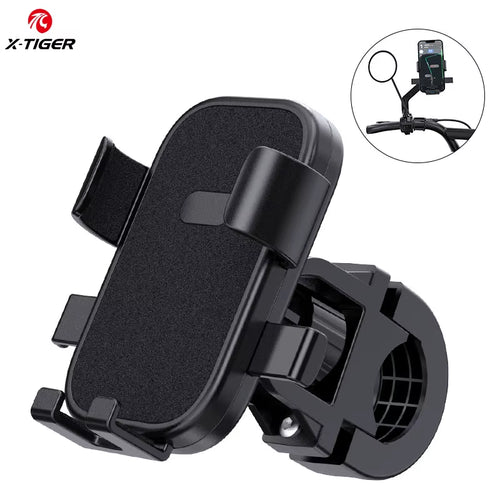 Anti-Slip Phone Mount 360° Rotatable Adjustable Bike Phone Mount for Outdoor Cycling, Mountain Bike Accessories