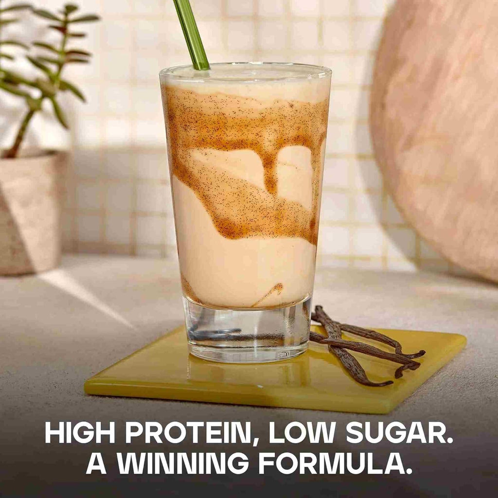 Pure Whey Protein Powder,Vanilla,23G Protein and 5G Bcaas per Scoop,Whey Concentrate Shake,Low Sugar,Supports Muscle Growth and Repair,Smooth Mixing,Vegetarian,500G