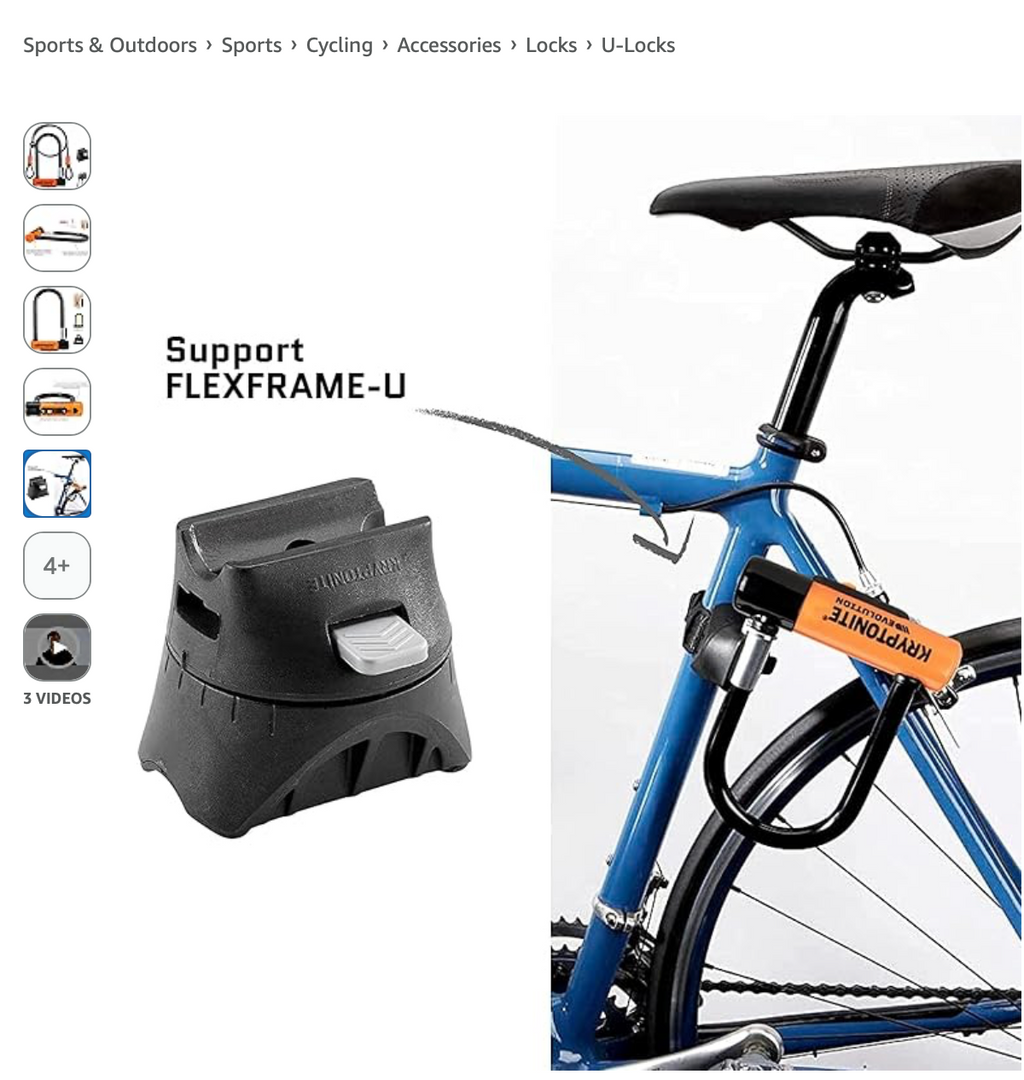 Kryptolok Standard Bicycle U-Lock