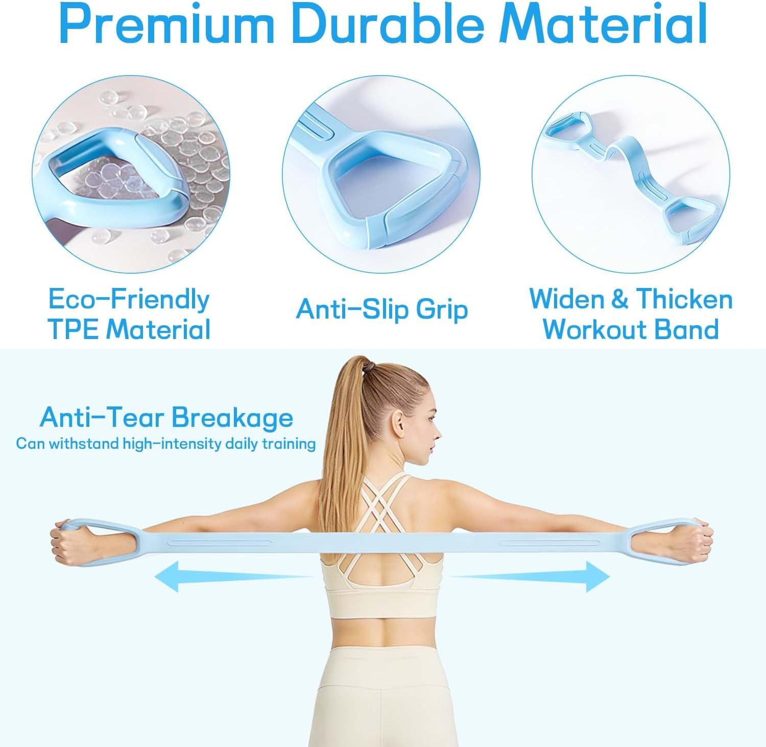 Resistance Band: Arms, Shoulders, Back.