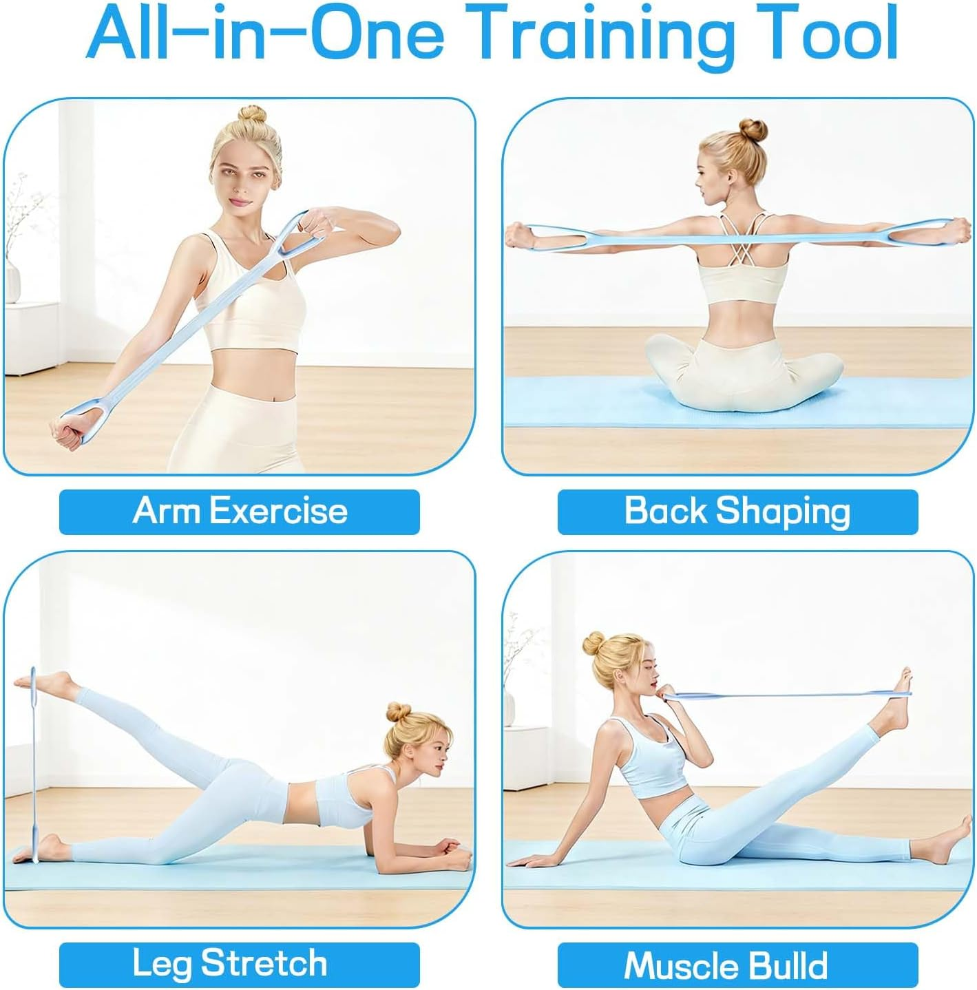 Resistance Band: Arms, Shoulders, Back.