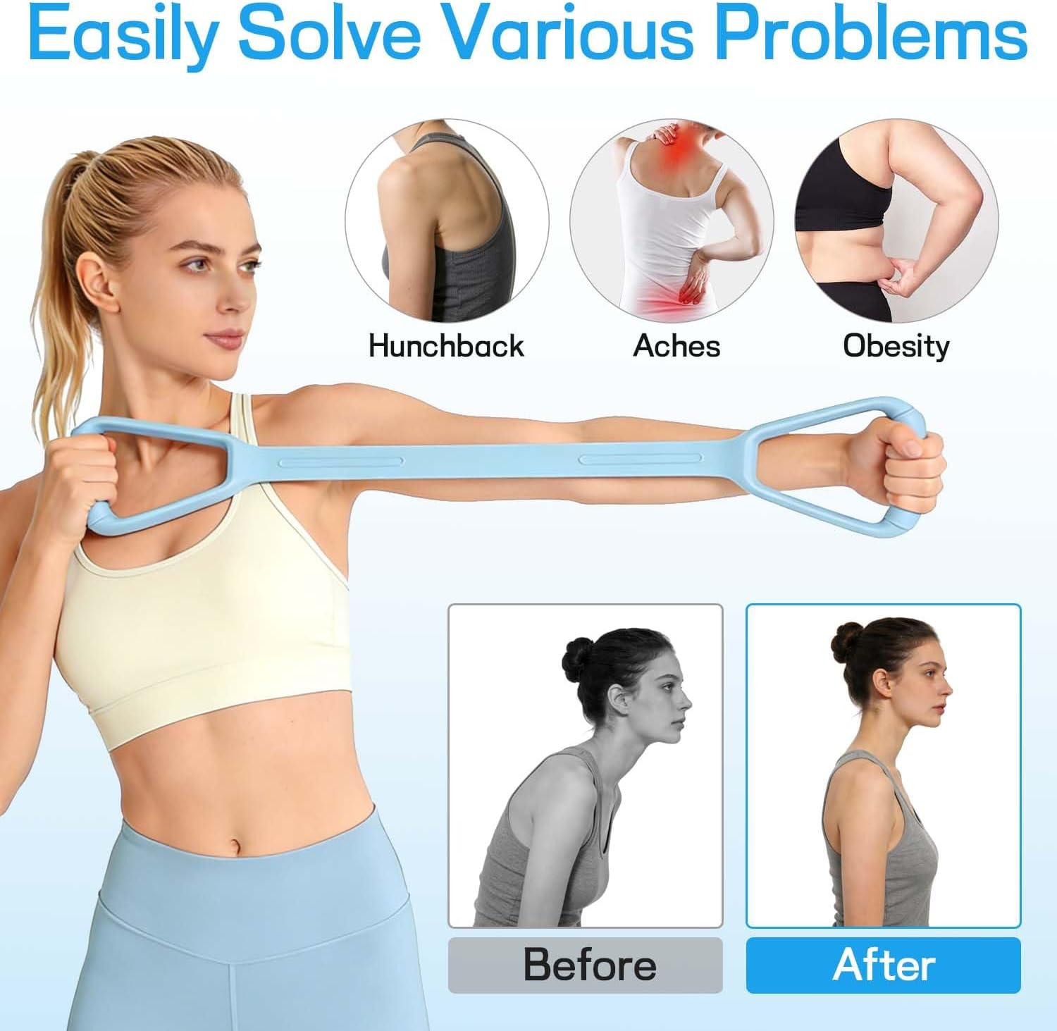 Resistance Band: Arms, Shoulders, Back.