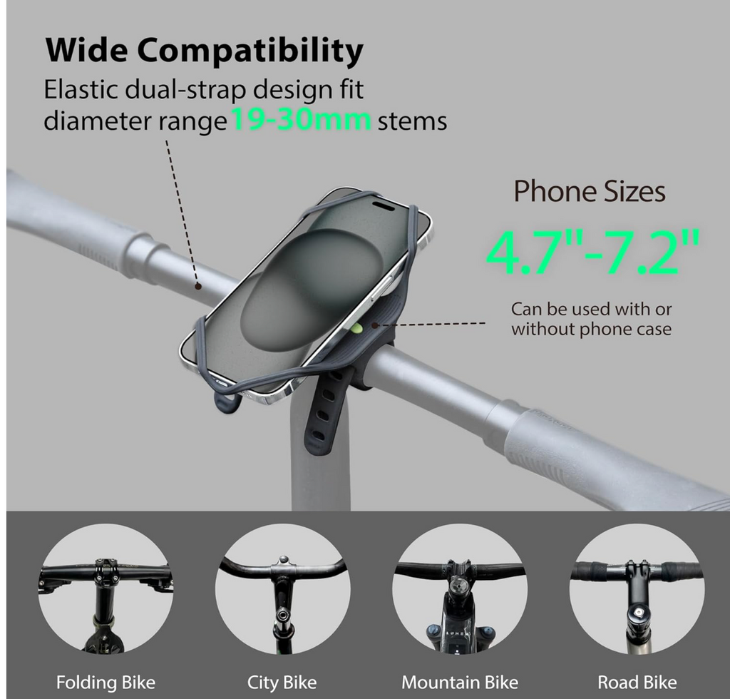Bicycle Holder Compatible with Phones 4.7”-7.2"