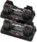 12Kg/18Kg/27Kg Adjustable Dumbbells,Dumbbell Set for Saving Place, Dumbbell Weights with Non-Slip Handle, Home Gym Strength Training Equipment for Full Bodybuilding