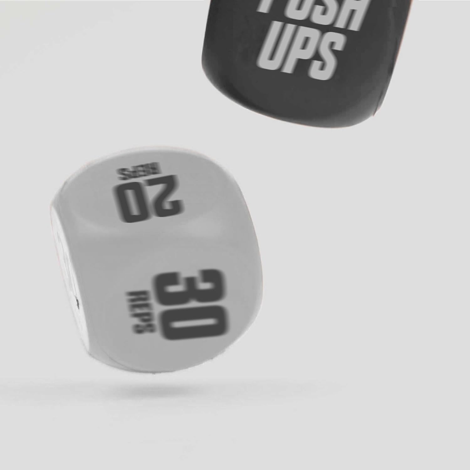 Exercise Dice - Workout Dice Game for Cardio, HIIT and Exercise Classes - Full Body Training Routine for Home & Gym - Black