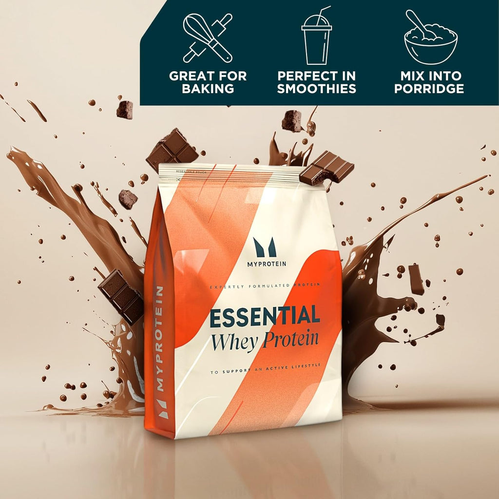 Essential Whey Protein Powder | Chocolate Smooth 500 G | 18 G Protein per Serving | Low Sugar, Less than 110 Calories | Supports Muscle Growth and Recovery
