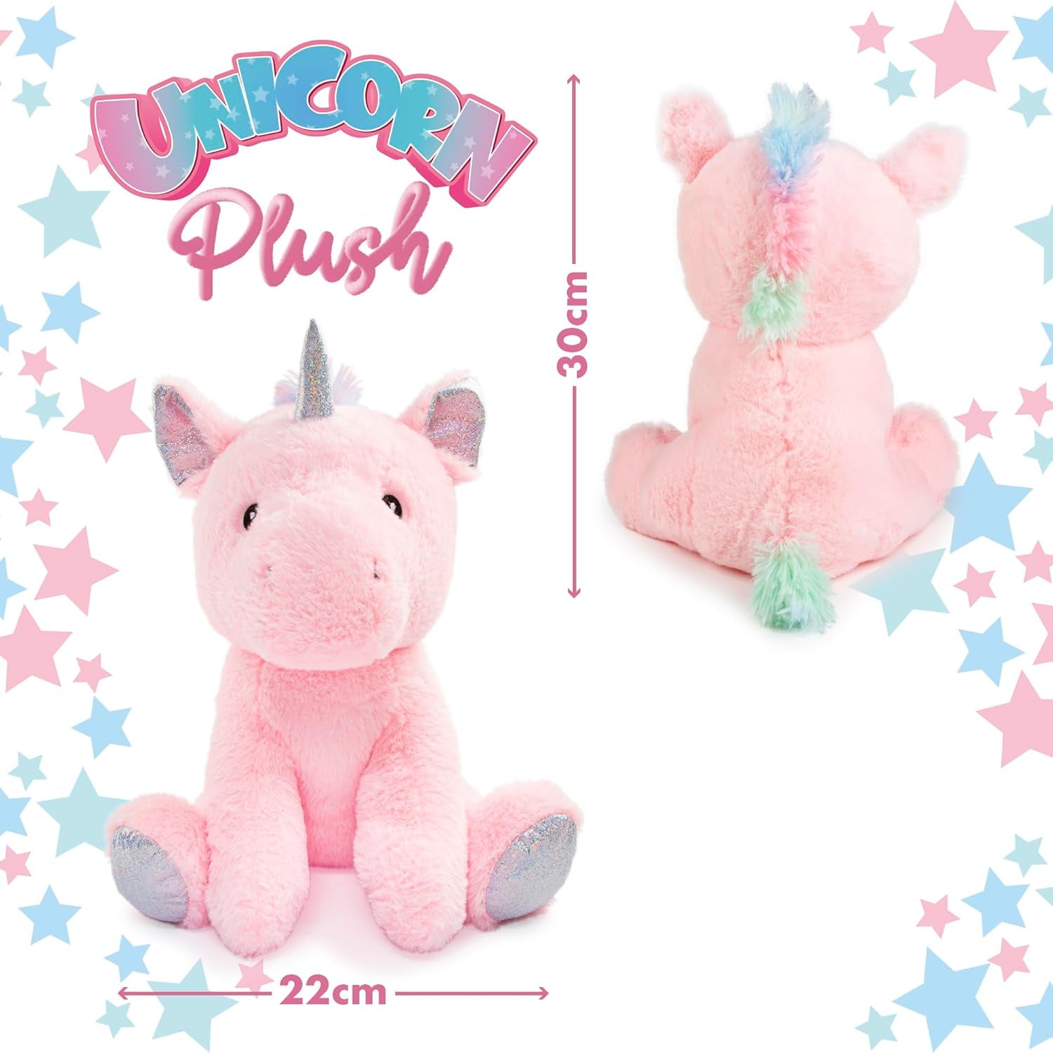 Unicorn Plush Stuffed Animal - Soft Toy for Kids - Cute Plushies - Large Unicorn Teddy - Kids Gifts