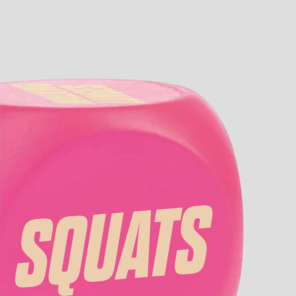 Exercise Dice - Workout Dice Game for Cardio, HIIT and Exercise Classes - Full Body Training Routine for Home & Gym - Pink